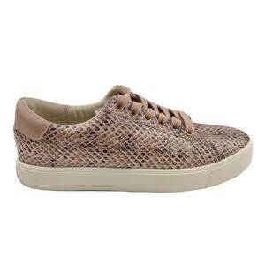 Sam Edelman Sneakers Women's Size 8 Ethyl Snake Print Lace Up Low Top Shoes